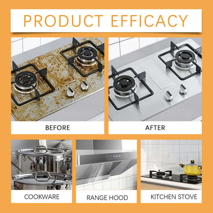 Kitchen Foam Cleaner, Household Kitchen Range Hood Cleaner, Heavy Oil Stain Foam Cleaner, Grease Remover, Remove Stubborn Dirt, Maintain Shine, Reduce Grease and Oil Stains, Easy Cleaning Jue-Fish