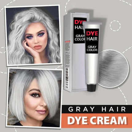 Hair Dye, Gray Hair Dye, Trendy Hair Dye Cream, Easy Coloring, Hair Protection & Long-Lasting, Gentle & Non-Damaging, Beautiful Color Effect, Easy to Use  EELHOE