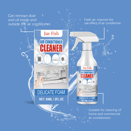 Air Conditioner Cleaner, Home Wall-Mounted AC, Powerful Cleaning, No-Disassembly & No-Washing, Odor & Scale Removal, Foam Air Conditioner Cleaning  Jue-Fish