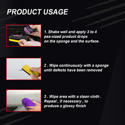 Car Scratch- Free Repair Liquid, Paint Surface Patching, Scratch Removal, Beauty Maintenance, Gloss Restoration, Polishing Liquid, Easy to Use EELHOE