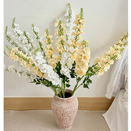 Realistic Artificial Flowers For decoration,Silk-like Fabric,Delphinium Flower,Flowers arrangement,Tall Linear Blooms