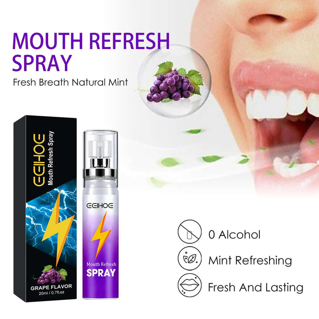 Fresh Oral Spray, Eliminate Bad Breath, Refresh Breath, Long-Lasting Fragrance, Portable Spray, Prevent Odor EELHOE