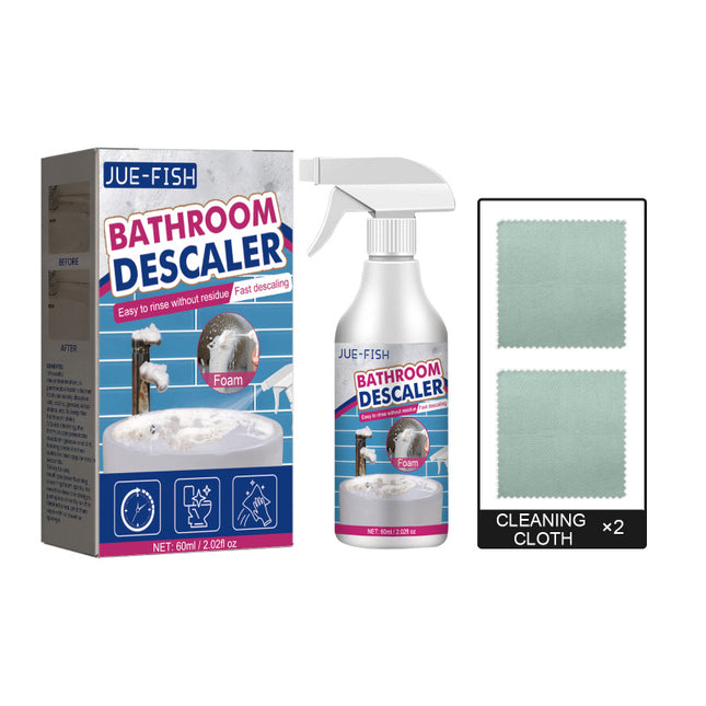 Bathroom Cleaner, Suitable for Shower Room, Glass Water Stains, Stainless Steel, Washbasin, Bathtub, Effective Stain Removal, Deep Penetration, Easy to Use, Time & Effort Saving  Jue-Fish