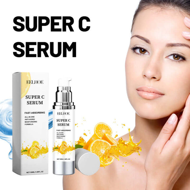 Vitamin C Serum,Brighten Skin Tone, Deep Hydration, Moisturize And Nourish, Soften And Refine, Tighten Skin, Hyaluronic Acid Serum,Help Reduce Wrinkles   EELHOE