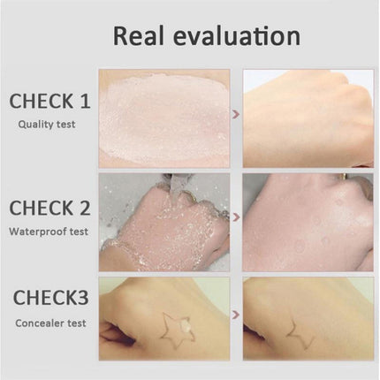 Color-Changing Concealer Foundation liquid, Refreshing & Non-Greasy, Long-Lasting Hydration, Moisturizing, Smudge-Proof, Temperature-Changing, Brighten Complexion, Sheer Finish   EELHOE