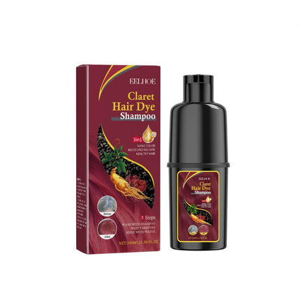 Silver Gray Hair Dye Shampoo, Mild and Non Irritating, Moisturize Scalp, Easy Color Change, Plant Extracted, Hair Beauty and Care, Easy to Use  EELHOE