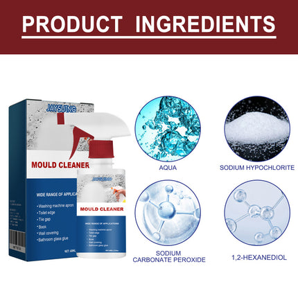 Mildew Remover Spray, Multi-Effect Cleaning, Stain & Mildew Spot Removal, Quick Mold Decomposition, Suitable for Ceiling, Bathroom, Tiles, Wall  Jaysuing