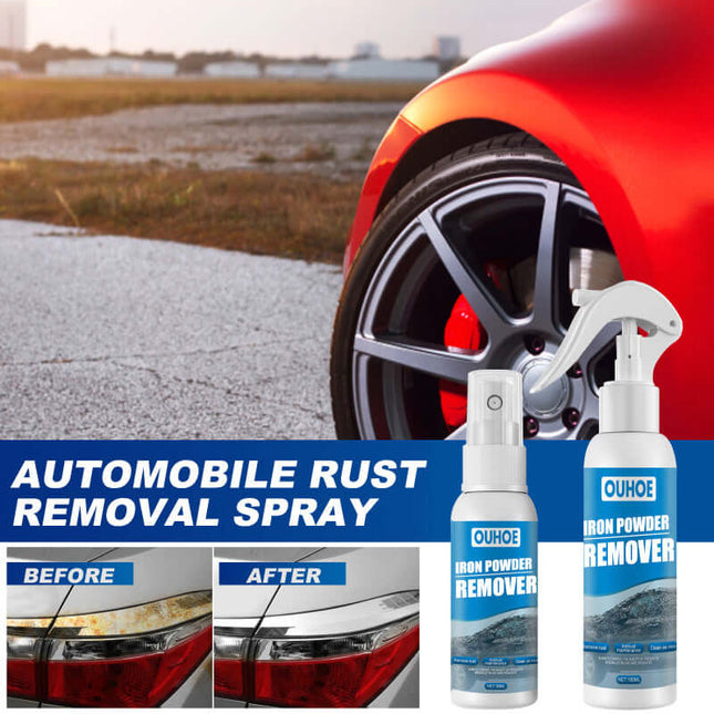 Car Iron Powder Rust Remover Spray, Rust Inhibitor & Remover, Auto Supplies, Stain Cleaning Products, Restore Shine, Prevent Rust, Metal Protective Film  OUHOE