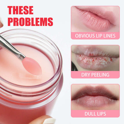 Ladies Jelly Lip Mask, Moisturizing & Hydrating, Lip Lines Lightening, Deep Nourishing, Lip Color Brightening, Chapped Lips Repairing, Easy to Use, Plant Extracts   West&Month
