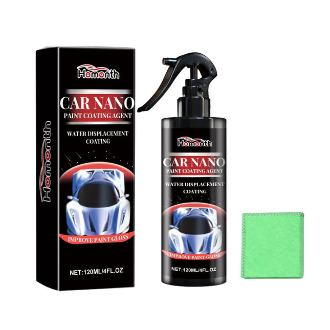 Car Nano Spray, Surface Cleaning, Paint Surface Maintenance, Stain Removal & Brightening, Car Coating, Plating Film Spray, Universal for Full Vehicle, Easy to Use, Time-saving & Worry-free Homonth