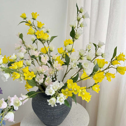 Bluebell Real touch Silk Artificial Flowers with Long Stems, Highly Realistic,Wedding & Home Decor, Living Room & Dining Table, Flower Arrangement