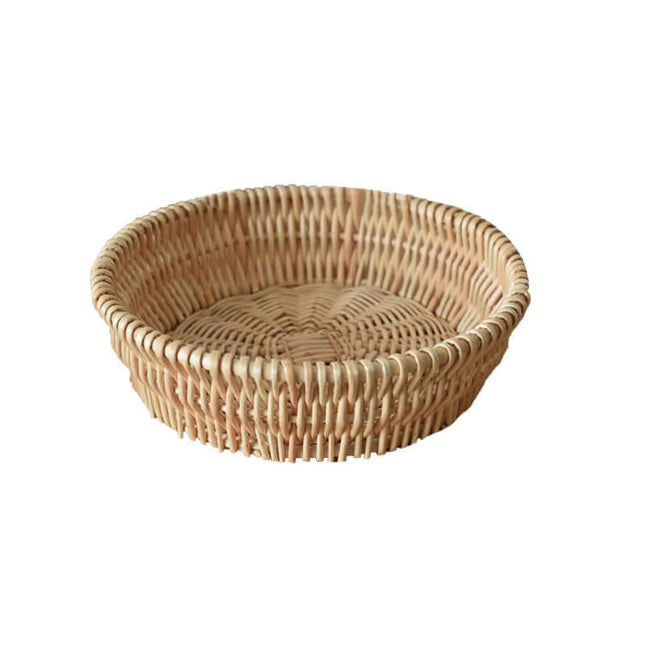 Willow Steamed Bun Basket,  Plant Materials,Rattan Weaved Basket, Storage Organizer Basket, Home Decorative Weaving, Multipurpose Fruit/Snack/Bakery Basket for Various Items