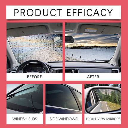 Car Windshield Cleaner, Refurbishing Stain Removal, Oil Film Cleaning, Dust Resistance, Water Stain Reduction, Easy-to-Use Cleaner  Homonth