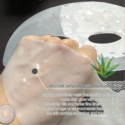 Collagen Mask, Hyaluronic Acid, Facial Care, Plump & Supple Skin, Deep Hydration, Moisture Lock, Long-lasting  EELHOE