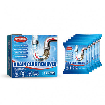 Drain Blockage Removal Powder, Toilet & Kitchen Drain Suitable, Anti-Clogging, Unclogging, Cleaning, Deodorizing Powder, Simple & Quick to Use   Jaysuing
