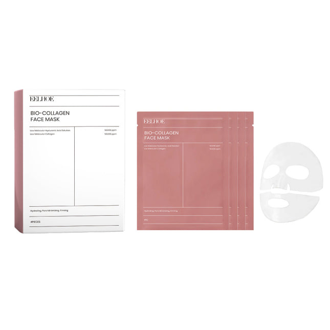 Collagen Mask, Hyaluronic Acid, Facial Care, Plump & Supple Skin, Deep Hydration, Moisture Lock, Long-lasting  EELHOE