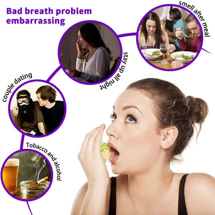 Fresh Oral Spray, Eliminate Bad Breath, Refresh Breath, Long-Lasting Fragrance, Portable Spray, Prevent Odor EELHOE
