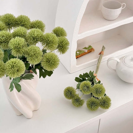 Realistic Dandelion Artificial Flowers for Decor, Plastic Puff Ball ,Onion Ball Fake Flowers, Wedding Bouquet of Flowers, Photography,6pcs Dandelion