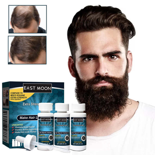 Men's Hair Thickening Serum, Men's Hair Nutrition, Hair Care, Anti-Hair Loss & Strengthening, Thickening & Nourishing Serum, Reduce Hair Fall, Easy to Use East Moon