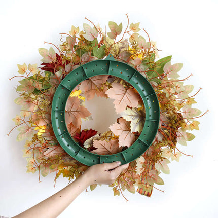 Realistic Artificial Sunflower Wreath, Plastic and Cloth, Autumn Wreath, Suitable for Home Door Decoration, Harvest Festival, Thanksgiving