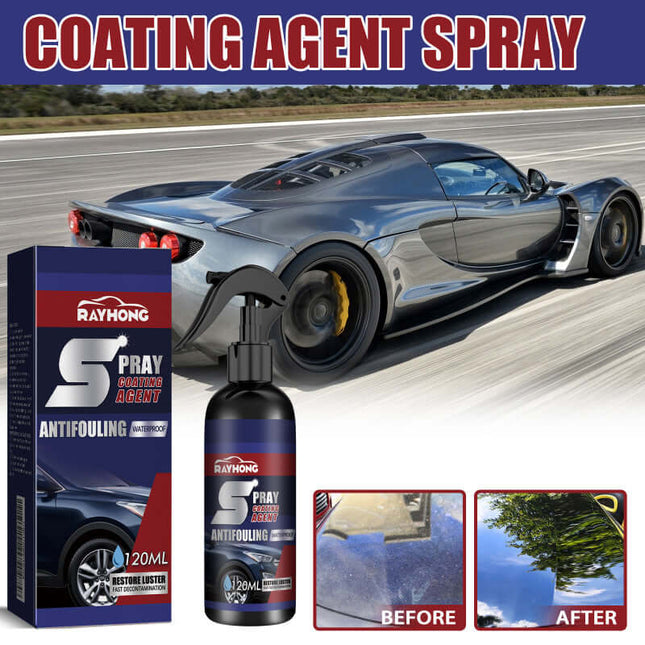 Car Coating Spray, Quick Stain Removal, Water-Proof & Stain-Proof, Shine Restoration, Paint Surface Maintenance, Stain Removal & Blackening Brightening, Car Coating, Nano Coating Spray Rayhong
