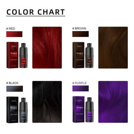 Hair dyeing and shampoo,Gentle And Non-Irritating, No Harm To Scalp, DIY, Long-Lasting And Easy To Color, Clean Scalp, Repair Hair, Increase Gloss, Deep Moisturizing,  Easy to color Hoegoa
