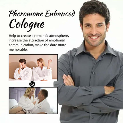 Men's Cologne,Men's Pheromone Perfume,  Plant Extract, Fresh Fragrance,Long-Lasting Light Scent, Business Gentleman, Fresh Charm, Encounter Perfume, Romantic Atmosphere Fragrance  Roxelis