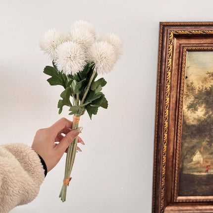 Realistic Dandelion Artificial Flowers for Decor, Plastic Puff Ball ,Onion Ball Fake Flowers, Wedding Bouquet of Flowers, Photography,6pcs Dandelion