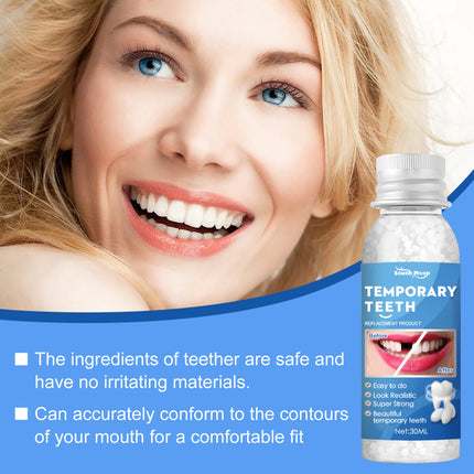 Solid Tooth Gum, Tooth Modification, Temporary Cavity Filling, Tooth Filling Gum, Denture Gap Filling, Tooth Gum Filling, High Viscosity, Not Easy to Fall Off, High-Temperature Rapid Molding, Safe Ingredients  South Moon