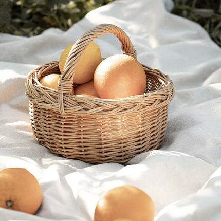 Handmade Wicker Mini Basket, Woven Flower Basket, Suitable For Flower Arrangement, Picking, Picnic