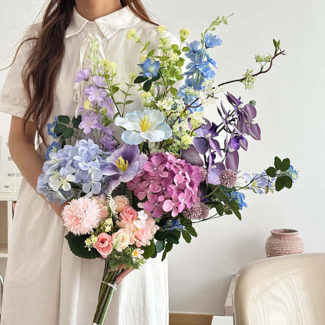 Premium Realistic Silk-like Rose Artificial Flowers,for Decoration, Wedding Bouquets, Oil painting Style, Window Display Background, Graduation Season Posies, Photography Props