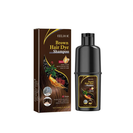 Silver Gray Hair Dye Shampoo, Mild and Non Irritating, Moisturize Scalp, Easy Color Change, Plant Extracted, Hair Beauty and Care, Easy to Use  EELHOE