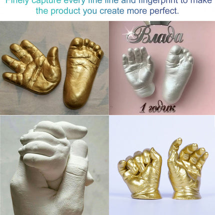 Couple Hand Mask DIY Hand Model, Clone Powder, 3D Stereo Model Powder, Hand & Foot Mask, Craft Souvenir, Perfect for Gifting, Create Lasting Memories DOWMOO