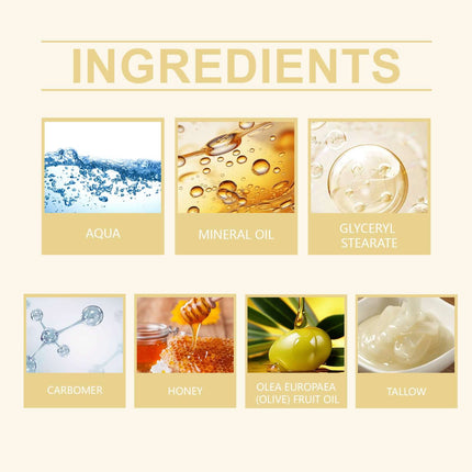Tallow Honey Body Balm, Moisturizing & Nourishing, Maintain Skin Elasticity,Deep Penetrating Moisture,Long-Lasting Hydration,Multi-Purpose Use,Rich, Non-Greasy Formula,Restores Skin Elasticity