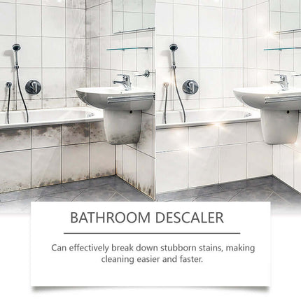 Bathroom Cleaner, Powerful Stain Removal, Deep Penetration, Quick Clean,Suitable for Washbasins, Stainless Steel, Shower Rooms, Bathtubs, Glass Water Stains, Easy to Use  Jue-Fish