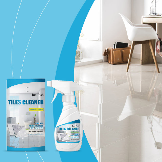 Tile Cleaner, Stubborn Water Scale Removal, High-Efficiency Sterilization, Bathroom Tile & Floor & Marble, Brightening, Strong Stain Remover  Jue-Fish