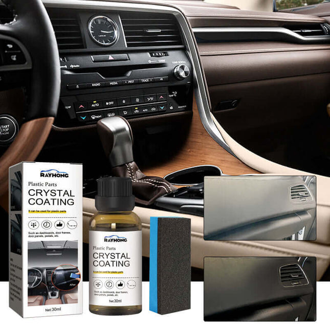Car Coating,Car Plastic Refurbishment Coating, Stain Isolation, White Restoration, Shine Recovery, Cleaning Dustproof, Polishing Maintenance,Long-last, Coating for Car Interiors, Dashboard, Seats Rayhong