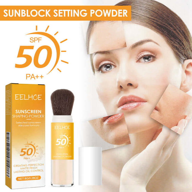 Setting Powder, Daily Makeup, Waterproof & Concealing, Natural & Lightweight, Breathable, Easy Application, Oil Control, Long-Lasting & Smudge-Proof  EELHOE