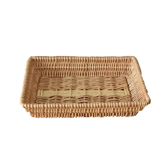 Rattan Storage Basket, Plant materials,Steamed Bun Basket, Fruit Tray, Storage Basket, Decorative Basket, Multipurpose for Clutter/Snacks/Bakery/Home Use