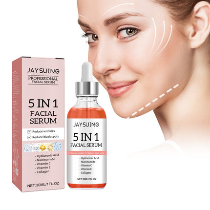 5-in-1 Facial Essence, Deep Moisturizing, Skin Brightening, Firming, Reduce Spot & Wrinkle Acne, Anti-Aging  Jaysuing