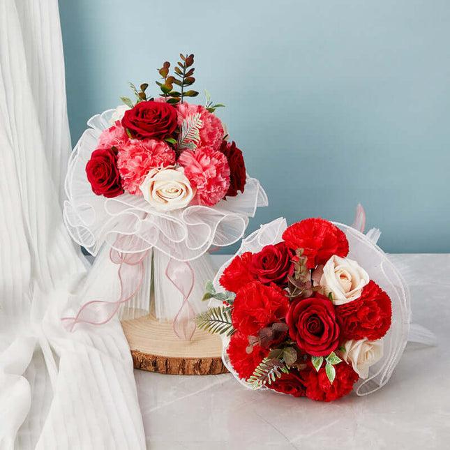 Bride's Bouquet, Silk-like Artificial Flowers, Bridesmaid Bouquet, Wedding Photography Props