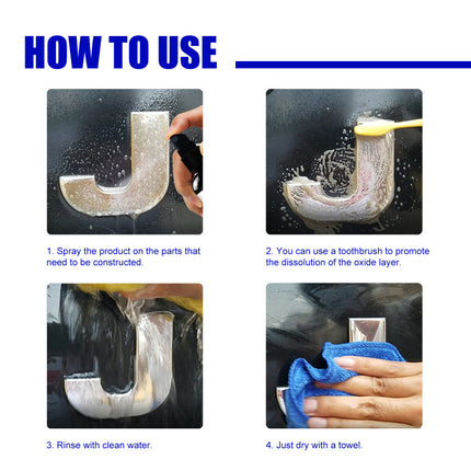 Multipurpose Rust Cleaning,Auto Rust Inhibitor Lubricant, Suitable for Metal Doors & Windows, Cleaning & Rust Removal, Loosening Screws & Bolts, Rust Converter, Preventing Stain Reoxidation Rayhong