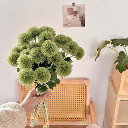 Realistic Dandelion Artificial Flowers for Decor, Plastic Puff Ball ,Onion Ball Fake Flowers, Wedding Bouquet of Flowers, Photography,6pcs Dandelion