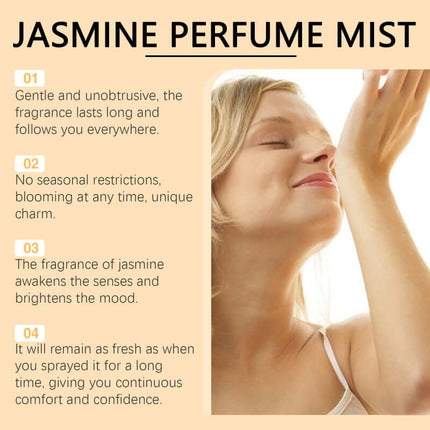 Brazilian Perfume, Light Scent, Fresh Natural Women's Fragrance, Long-Lasting, Jasmine, Woody Floral, Charming Perfume, Suitable for Dating, Daily, Business    Roxelis