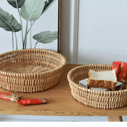 Willow Steamed Bun Basket,  Plant Materials,Rattan Weaved Basket, Storage Organizer Basket, Home Decorative Weaving, Multipurpose Fruit/Snack/Bakery Basket for Various Items