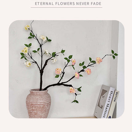 Foam Plum Blossom Artificial Flowers  that Look Real For Decor, Artistic Style, Flower Arrangment,Fake Flower Ornament, Withered Branch Plum, Shapeable Soft