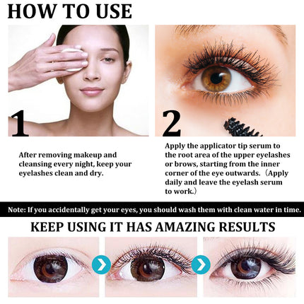 Castor Oil Eyelash Serum, Eyelash Curl, Glossy Long-Lasting Makeup, Mild Formula, Deep Moisturizing, Care Solution, Daily Use EELHOE