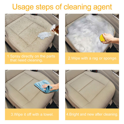 Car Interior Foam Cleaner, Waterless, Stain Removal, Suitable for Seats, Ceiling, Dashboard, Easy to Use Rayhong