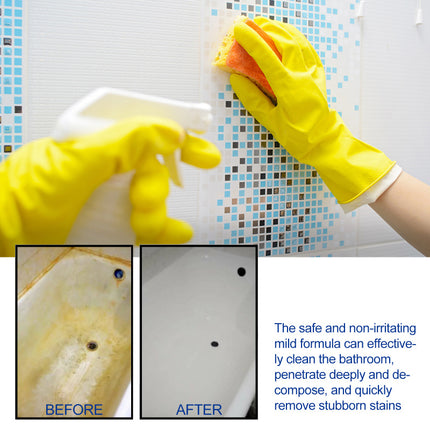 Bathroom Cleaner, Suitable for Shower Room, Glass Water Stains, Stainless Steel, Washbasin, Bathtub, Effective Stain Removal, Deep Penetration, Easy to Use, Time & Effort Saving  Jue-Fish