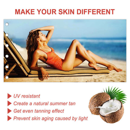 Self-Tanning Mousse, Sunbathing,Plant Extract, Gentle Formula,  Hydrating, Skin-Friendly Wheat Tone, Summer-Ready, Outdoor & Beach Use, Sun Tanning Aid  OceAura